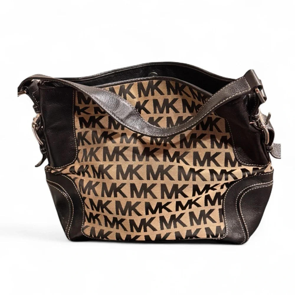 Michael Kors Black and tan Shoulder Bag